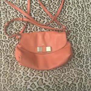 Chloe peach crossbody bag